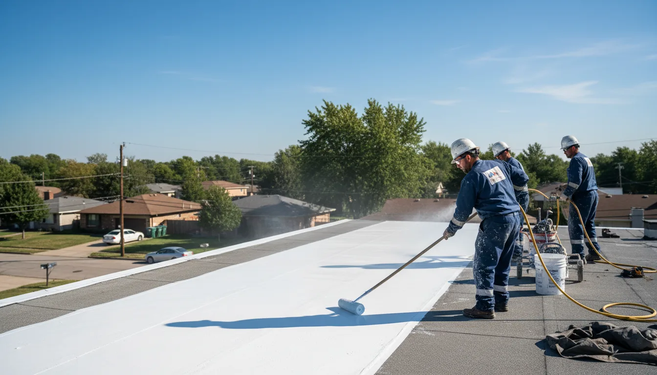 Commercial roof coating in Valley Farms, AZ near me